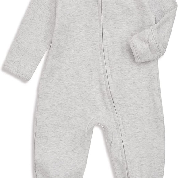 GUC Baby Footie Pajamas with Mitten Cuffs, Double Zipper Onesie (0-3 months) - Picture 3 of 6